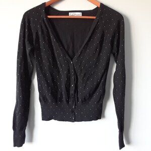 Vintage 2000s 100% Cotton Polka Dot Cardigan M